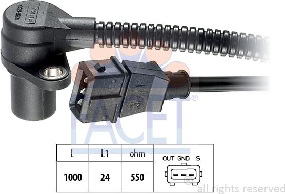 FACET 9.0164 - Senzor impulsuri, arbore cotit aaoparts.ro