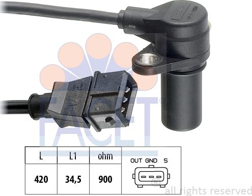 FACET 9.0173 - Senzor impulsuri, arbore cotit aaoparts.ro