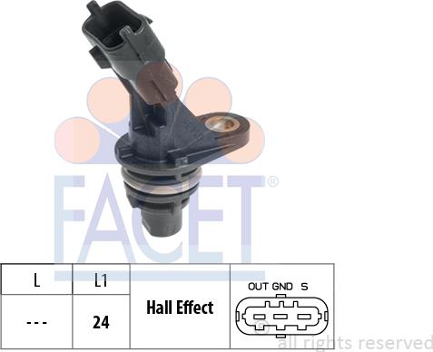 FACET 9.0815 - Senzor,pozitie ax cu came aaoparts.ro