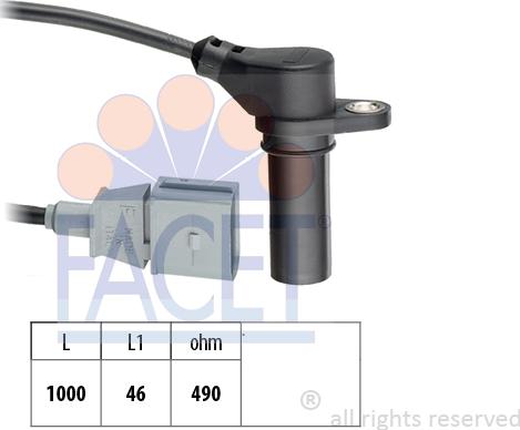FACET 9.0218 - Senzor impulsuri, arbore cotit aaoparts.ro