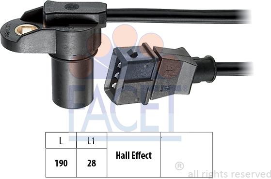 FACET 9.0278 - Senzor,pozitie ax cu came aaoparts.ro