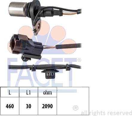 FACET 9.0720 - Senzor impulsuri, arbore cotit aaoparts.ro