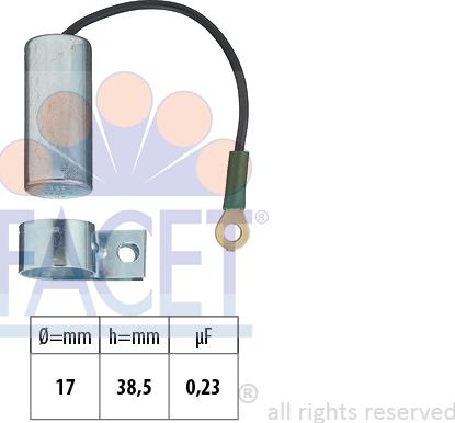 FACET 0.0323 - Condensator, aprindere aaoparts.ro
