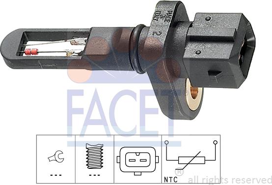FACET 10.4001 - Senzor,temperatura aer admisie aaoparts.ro