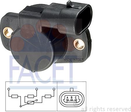 FACET 10.5083 - Senzor, pozitie clapeta acceleratie aaoparts.ro