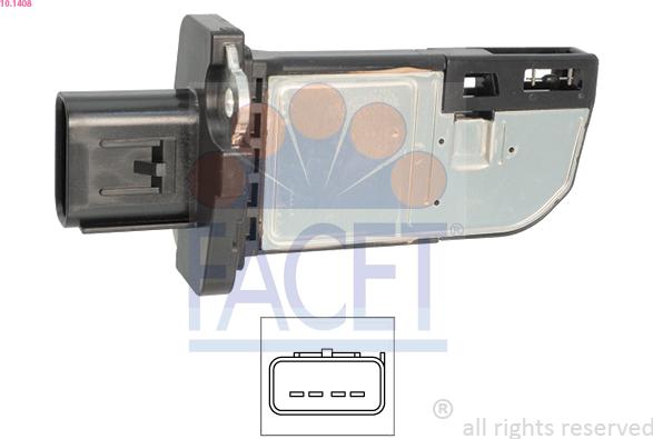 FACET 10.1408 - Senzor debit aer aaoparts.ro