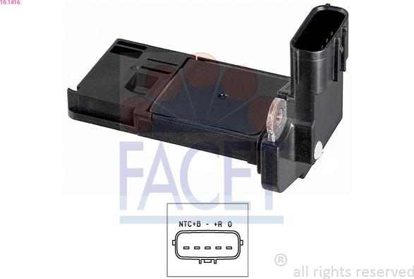 FACET 10.1416 - Senzor debit aer aaoparts.ro