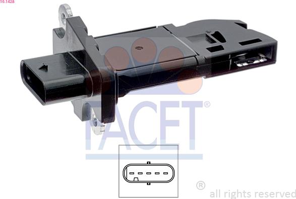 FACET 10.1428 - Senzor debit aer aaoparts.ro