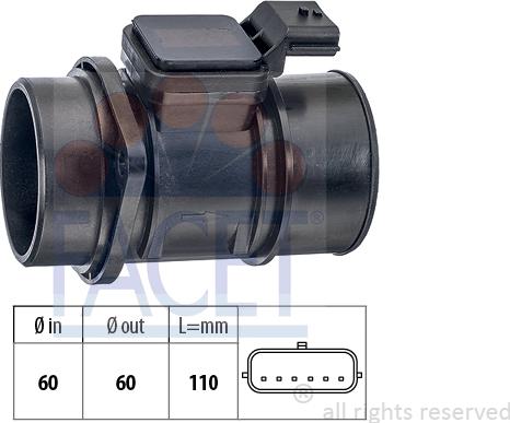 FACET 10.1388 - Senzor debit aer aaoparts.ro