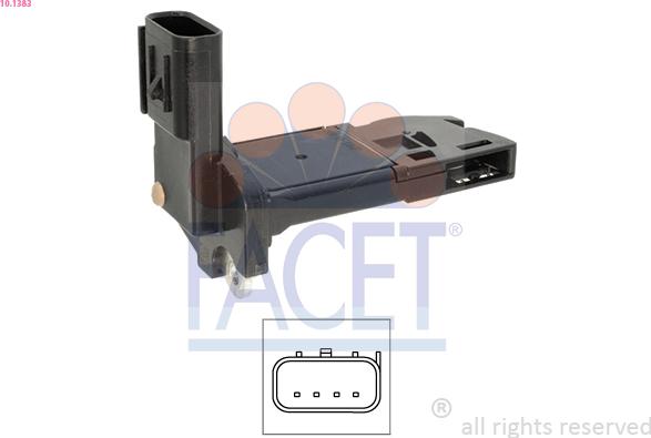 FACET 10.1383 - Senzor debit aer aaoparts.ro