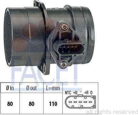 FACET 10.1223 - Senzor debit aer aaoparts.ro