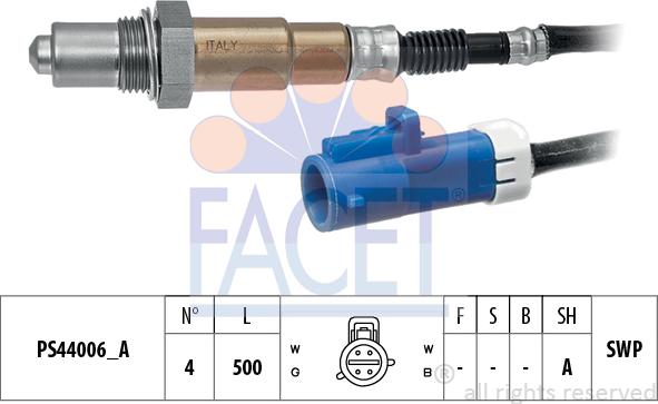 FACET 10.8296 - Sonda Lambda aaoparts.ro