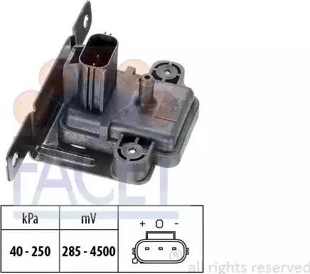 FACET 10.3058 - Senzor presiune, amplificare frane aaoparts.ro