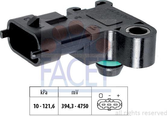 FACET 10.3195 - Senzor presiune aer aaoparts.ro