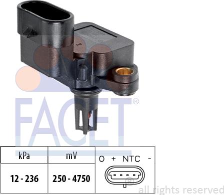FACET 10.3109 - Senzor presiune aer aaoparts.ro