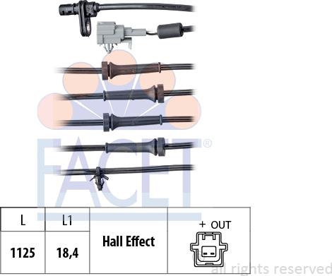 FACET 21.0064 - Senzor,turatie roata aaoparts.ro