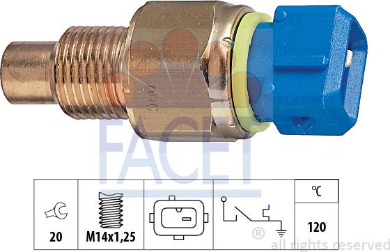 FACET 7.4131 - Senzor,temperatura lichid de racire aaoparts.ro