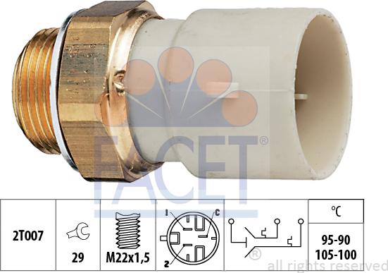 FACET 7.5688 - Comutator temperatura, ventilator radiator aaoparts.ro