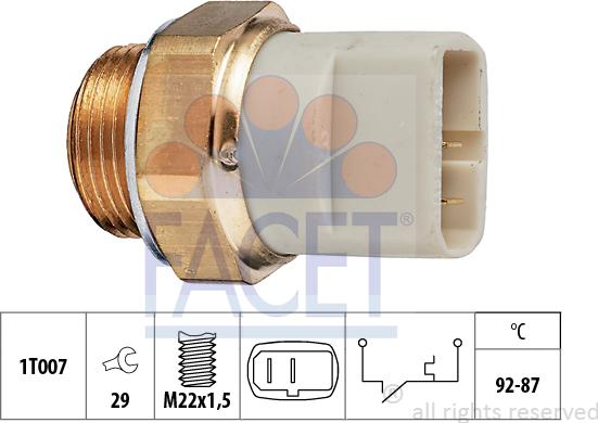 FACET 7.5049 - Comutator temperatura, ventilator radiator aaoparts.ro