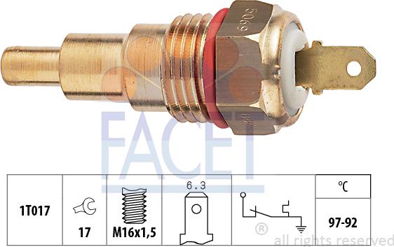 FACET 7.5069 - Comutator temperatura, ventilator radiator aaoparts.ro