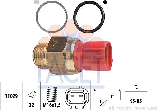 FACET 7.5149 - Comutator temperatura, ventilator radiator aaoparts.ro