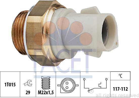 FACET 7.5166 - Comutator temperatura, ventilator radiator aaoparts.ro
