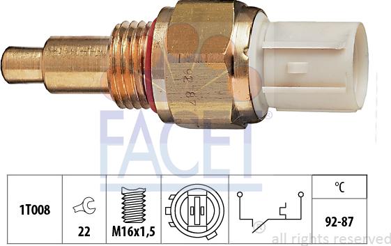 FACET 7.5138 - Comutator temperatura, ventilator radiator aaoparts.ro