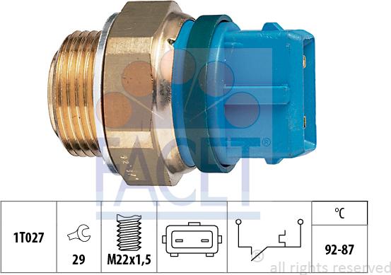 FACET 7.5201 - Comutator temperatura, ventilator radiator aaoparts.ro