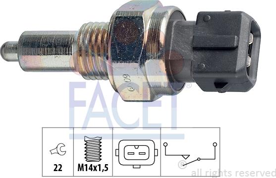 FACET 7.6099 - Comutator, lampa marsalier aaoparts.ro