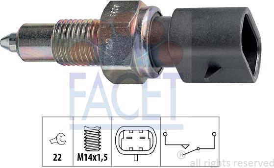 FACET 7.6038 - Comutator, lampa marsalier aaoparts.ro