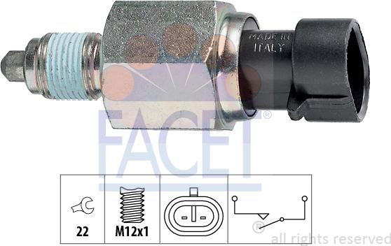 FACET 7.6196 - Comutator, lampa marsalier aaoparts.ro