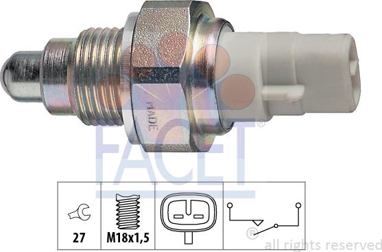 FACET 7.6111 - Comutator, lampa marsalier aaoparts.ro