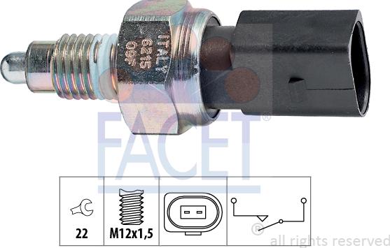 FACET 7.6215 - Comutator, lampa marsalier aaoparts.ro