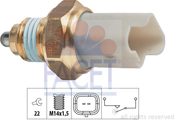 FACET 7.6218 - Comutator, lampa marsalier aaoparts.ro