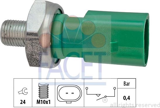 FACET 7.0204 - Senzor,presiune ulei aaoparts.ro