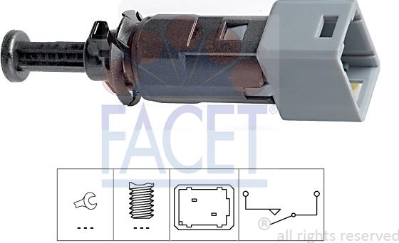 FACET 7.1150 - Comutator lumini frana aaoparts.ro