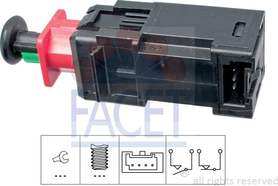 FACET 7.1208 - Comutator lumini frana aaoparts.ro