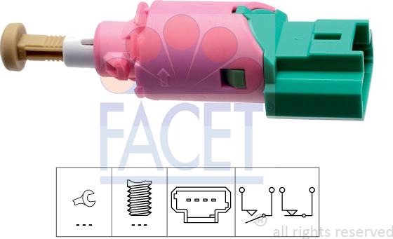 FACET 7.1235 - Comutator lumini frana aaoparts.ro