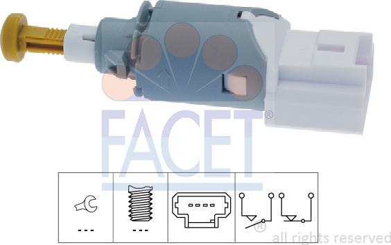 FACET 7.1225 - Comutator lumini frana aaoparts.ro