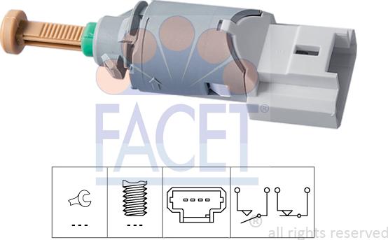 FACET 7.1227 - Comutator lumini frana aaoparts.ro