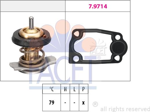 FACET 7.8942 - Termostat,lichid racire aaoparts.ro