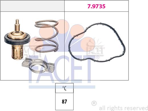 FACET 7.8930 - Termostat,lichid racire aaoparts.ro