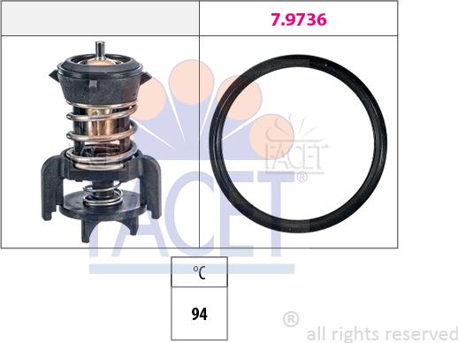 FACET 7.8933 - Termostat,lichid racire aaoparts.ro
