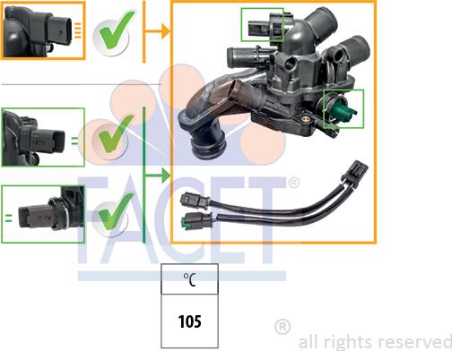 FACET 7.8927K - Termostat,lichid racire aaoparts.ro