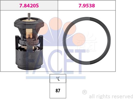 FACET 7.8420 - Termostat,lichid racire aaoparts.ro