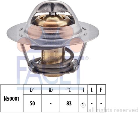 FACET 7.8543S - Termostat,lichid racire aaoparts.ro