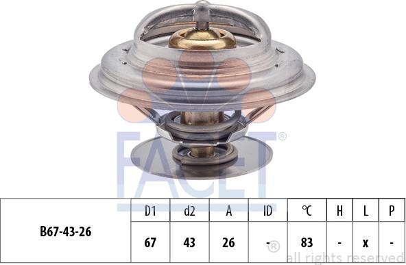 FACET 7.8625S - Termostat,lichid racire aaoparts.ro