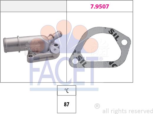 FACET 7.8160 - Termostat,lichid racire aaoparts.ro