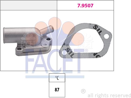 FACET 7.8163 - Termostat,lichid racire aaoparts.ro