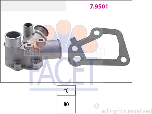 FACET 7.8125 - Termostat,lichid racire aaoparts.ro